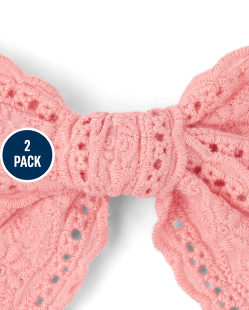Girls Bow Hair Clip 2-Pack - Little Essentials - view 2