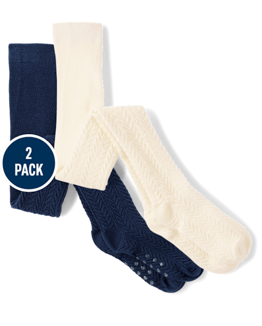 Girls Pointelle Tights 2-Pack - Little Essentials - lbl_product_image_view_1