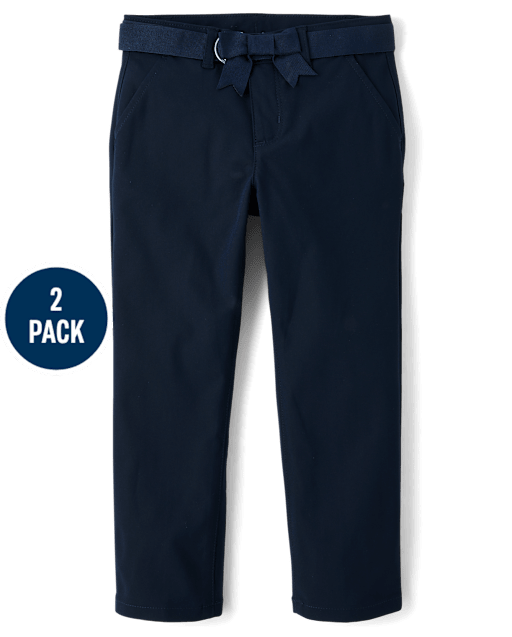 Girls Quick Dry Chino Pants 2-Pack - Uniform - lbl_product_image_view_2