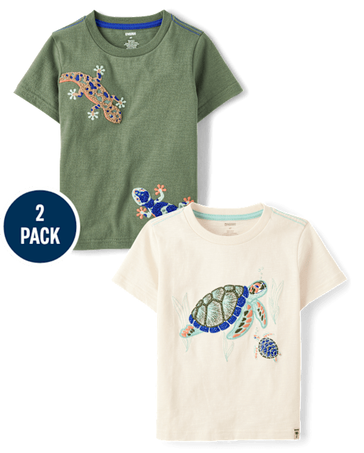 Boys Embroidered Animal Top 2-Pack - Amalfi Coast - view 1