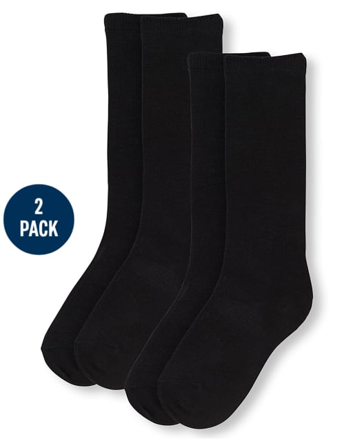 Lot de 2 paires de chaussettes d'uniforme pour filles