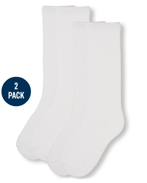 Lot de 2 paires de chaussettes d'uniforme pour filles