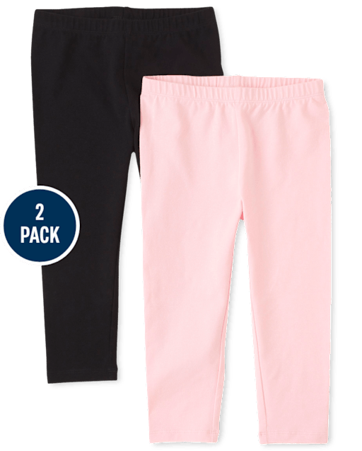 Pack de 2 leggings capri para niñas
