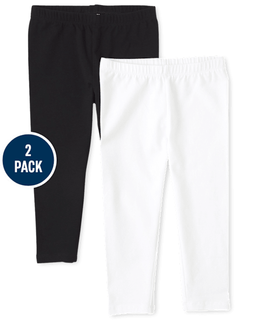 Lot de 2 leggings capri pour filles