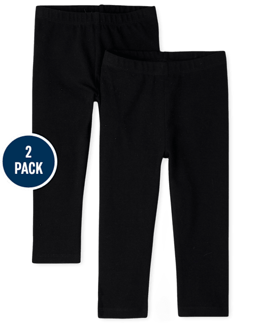 Lot de 2 leggings pour bébé et toute-petite fille