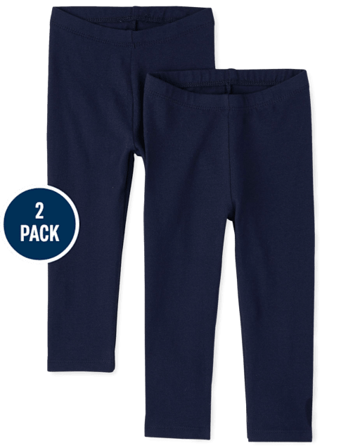 Lot de 2 leggings pour bébé et toute-petite fille