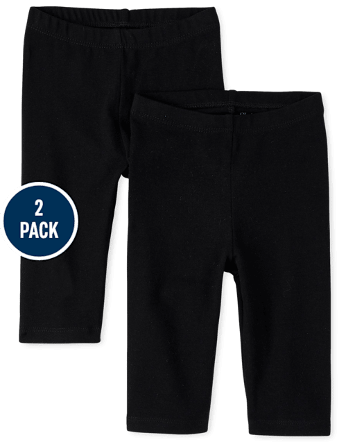 Baby And Toddler Girls Capri Leggings 2-Pack