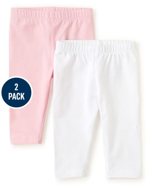 Baby And Toddler Girls Capri Leggings 2-Pack