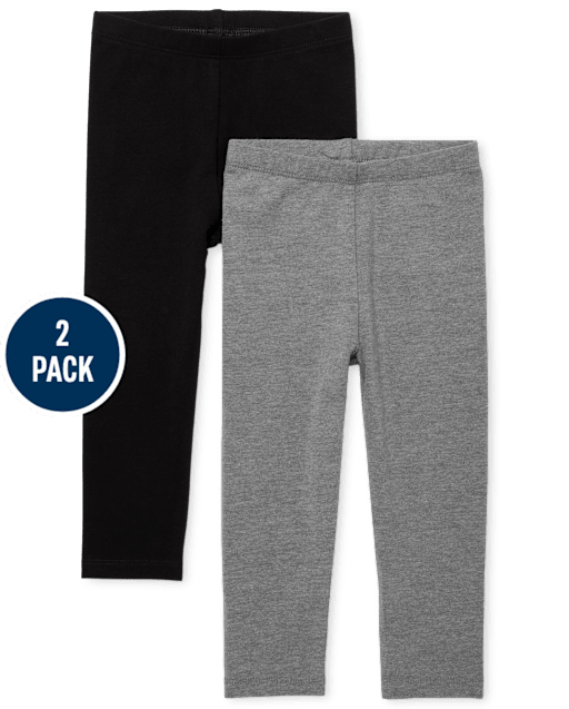 Lot de 2 leggings pour bébé et toute-petite fille