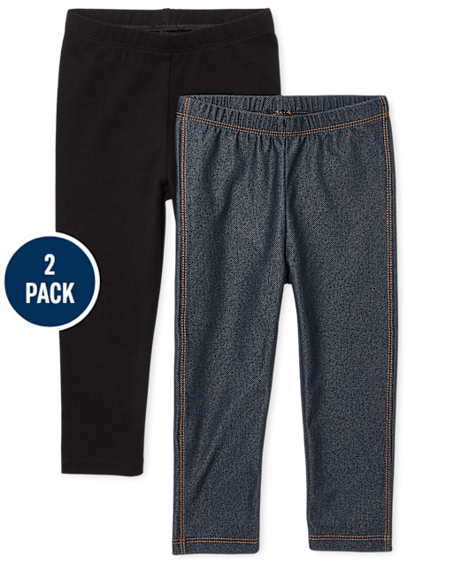 Baby And Toddler Girls Leggings 2-Pack