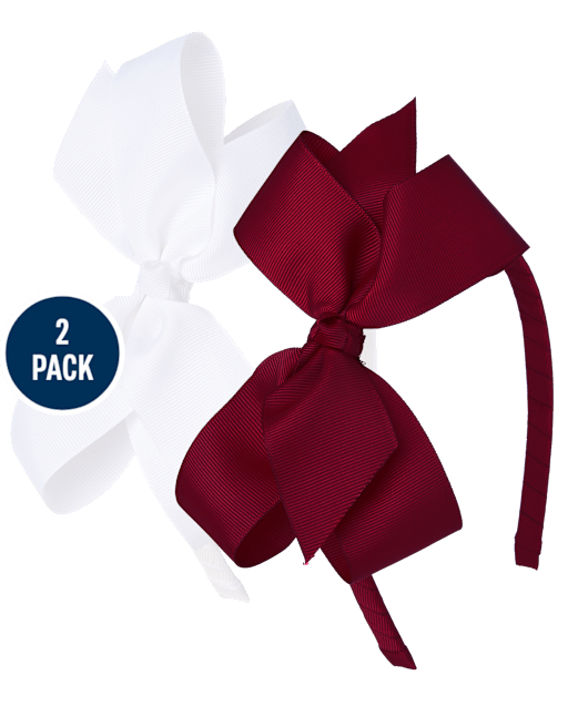 Girls Bow Headband 2-Pack