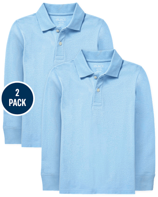 Kids Uniform Pique Polo 2-Pack