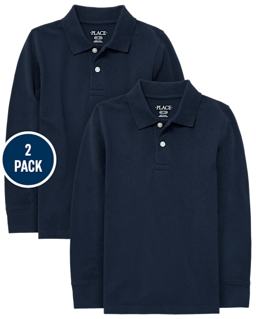 Kids Uniform Pique Polo 2-Pack