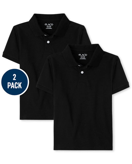 Kids Uniform Pique Polo 2-Pack
