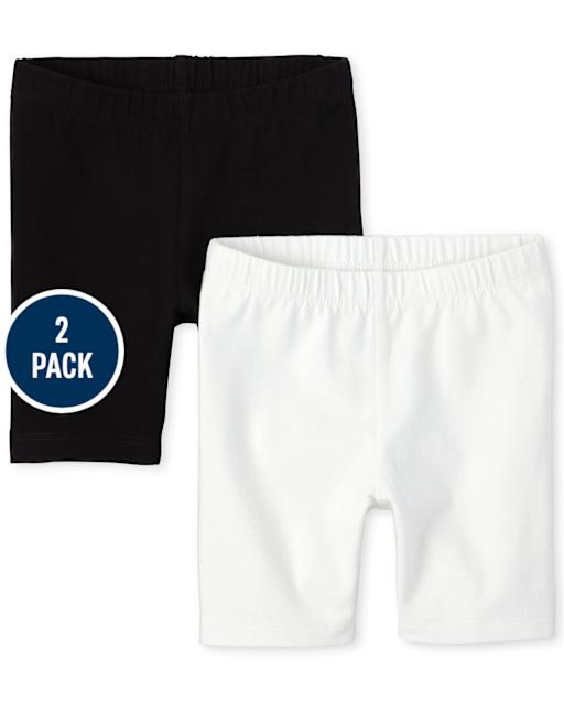 Toddler Girls Mix And Match Print Bike Shorts 2-Pack