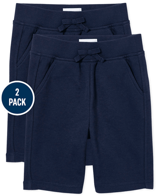 Girls French Terry Shorts 2-Pack