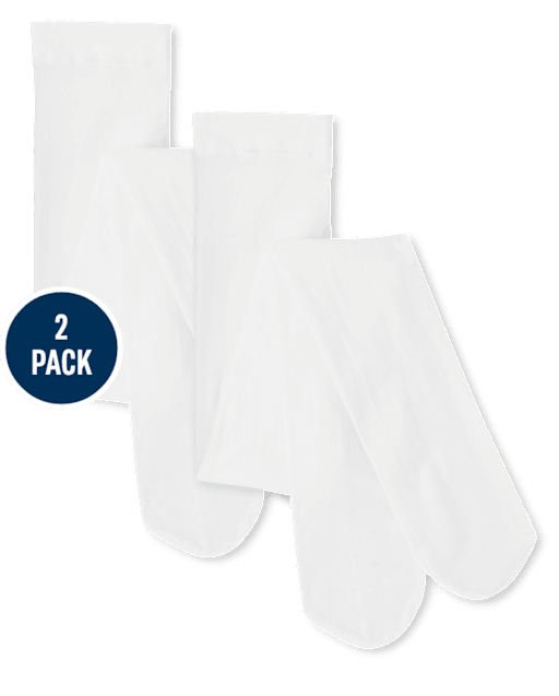 Girls Microfiber Tights 2-Pack