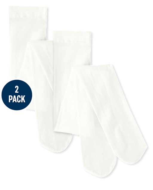 Girls Microfiber Tights 2-Pack