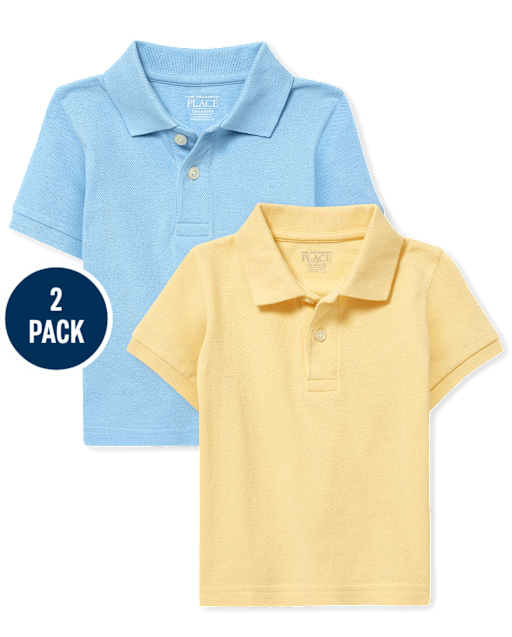Baby And Toddler Uniform Pique Polo 2-Pack