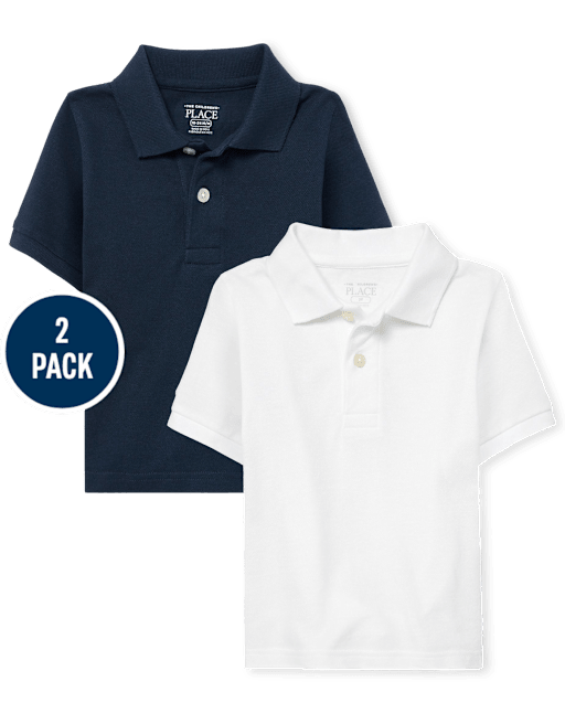 Baby And Toddler Uniform Pique Polo 2-Pack