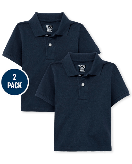 Baby And Toddler Uniform Pique Polo 2-Pack