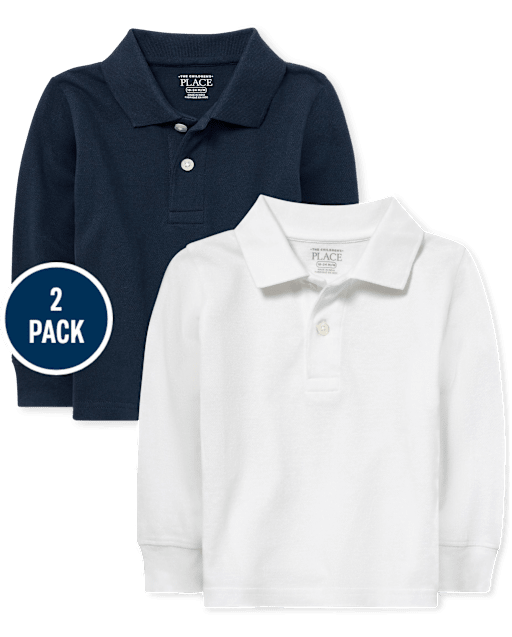 Baby And Toddler Uniform Pique Polo 2-Pack