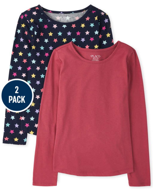 Lot de 2 hauts imprimés pour filles