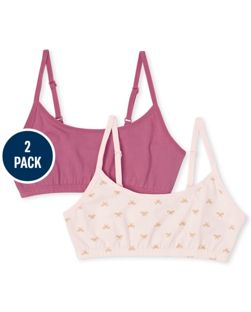Girls Glitter Bralette 2-Pack