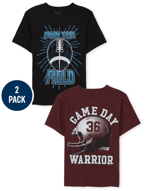 Boys Football Graphic Tee 2-Pack