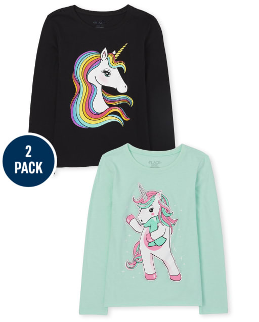 T-shirt Manches Longues Pour Enfants - Coupe Ample, Décontracté - Polyester - Couleur Unie - Taille Normale