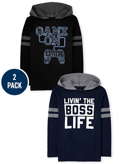 Boys Game Boss Hooded Top 2-Pack