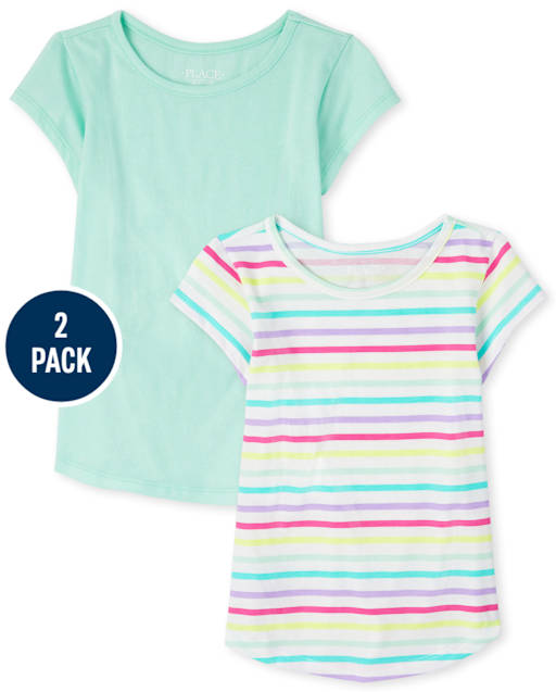 Lot de 2 t-shirts pour filles