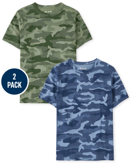 Boys Camo Top 2-Pack