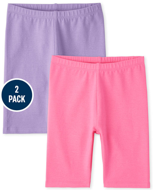 Girls Bike Shorts 2-Pack