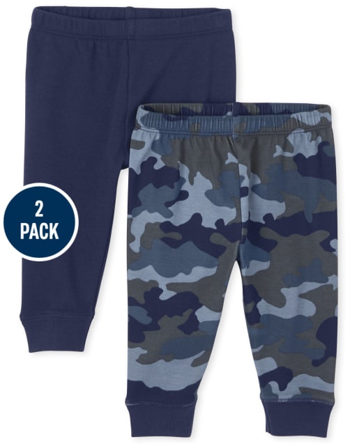Pack de 2 pantalones de camuflaje para bebé niño