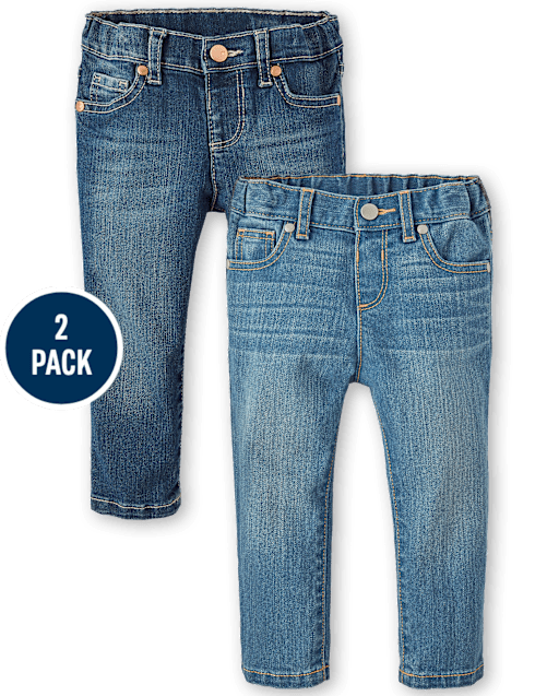 Baby And Toddler Girls Skinny Jeans 2-Pack