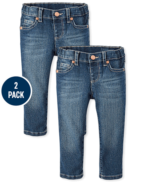 Baby And Toddler Girls Skinny Jeans 2-Pack