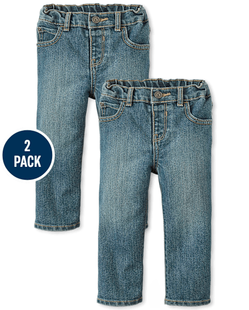 Baby And Toddler Boys Bootcut Jeans 2-Pack