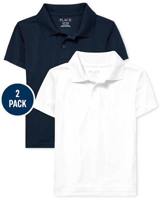 Boys Uniform Performance Polo 2-Pack