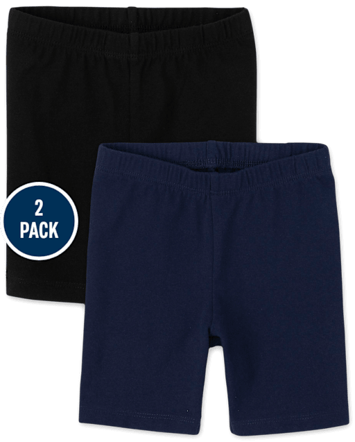 Toddler Girls Bike Shorts 2-Pack