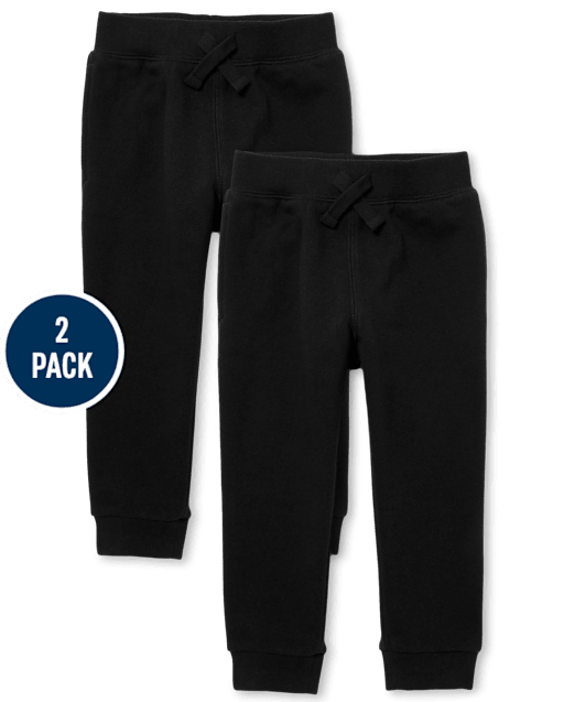 Baby And Toddler Fleece Jogger Pants 2-Pack