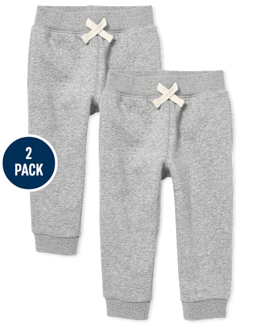 Baby And Toddler Fleece Jogger Pants 2-Pack