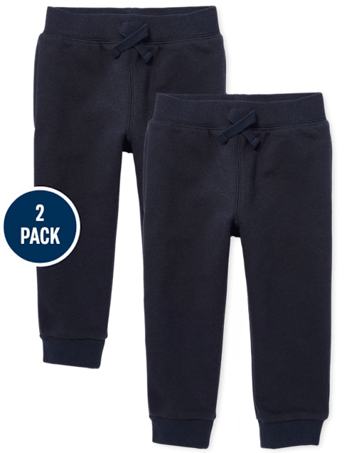 Baby And Toddler Fleece Jogger Pants 2-Pack