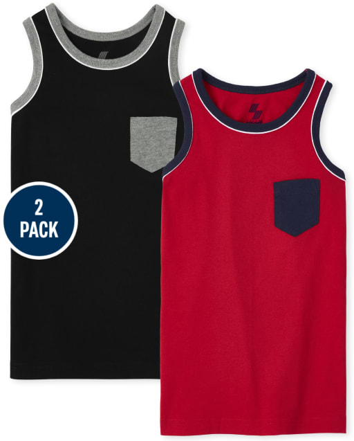 Boys Pocket Tank Top 2-Pack