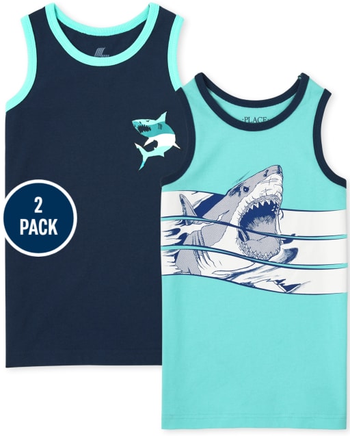 Boys Shark Tank Top 2-Pack