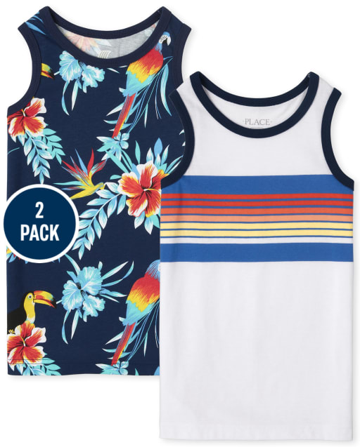 Boys Tropical Tank Top 2-Pack