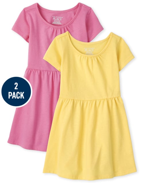 Toddler Girls Everyday Dress 2-Pack