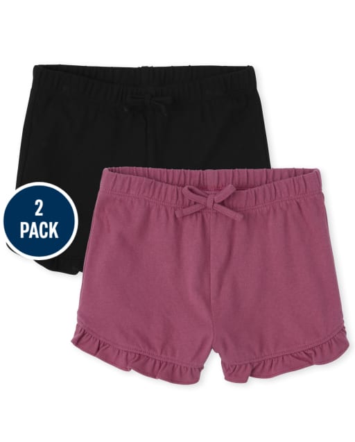 Lot de 2 shorts à volants pour petites filles