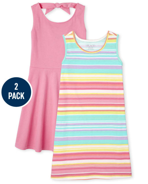 Girls Tank Dress 2-Pack