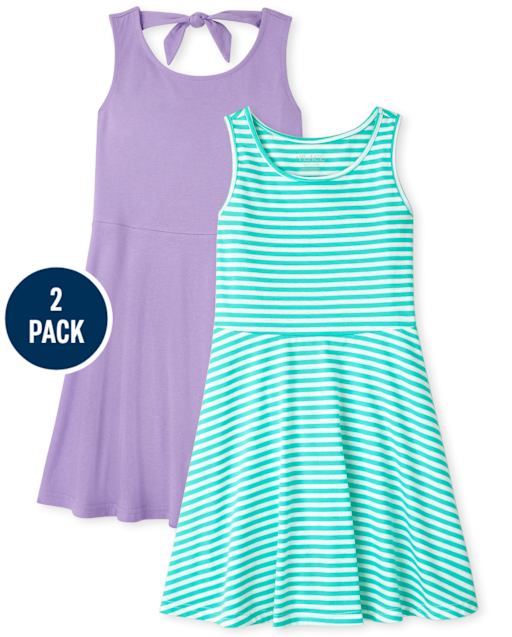 Girls Tank Dress 2-Pack